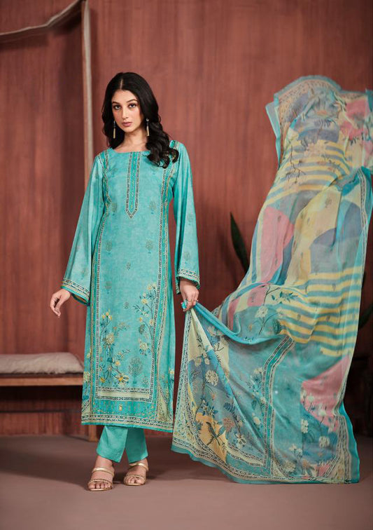 BEAUTIFUL PURE VISCOUS MUSLIN TOP WITH BOTTOM AND DUPATTA