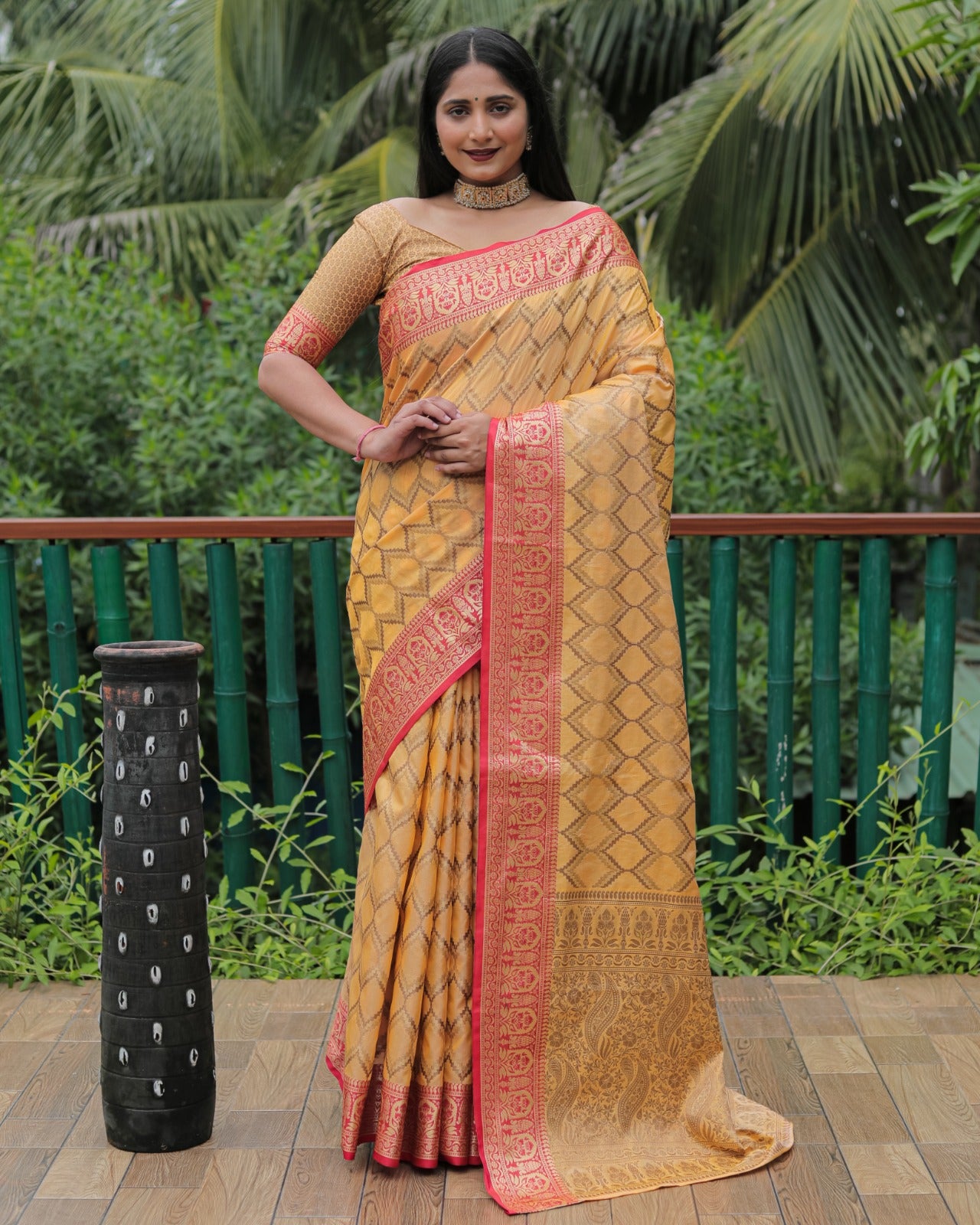 Banarasi Kanchi Semi Silk