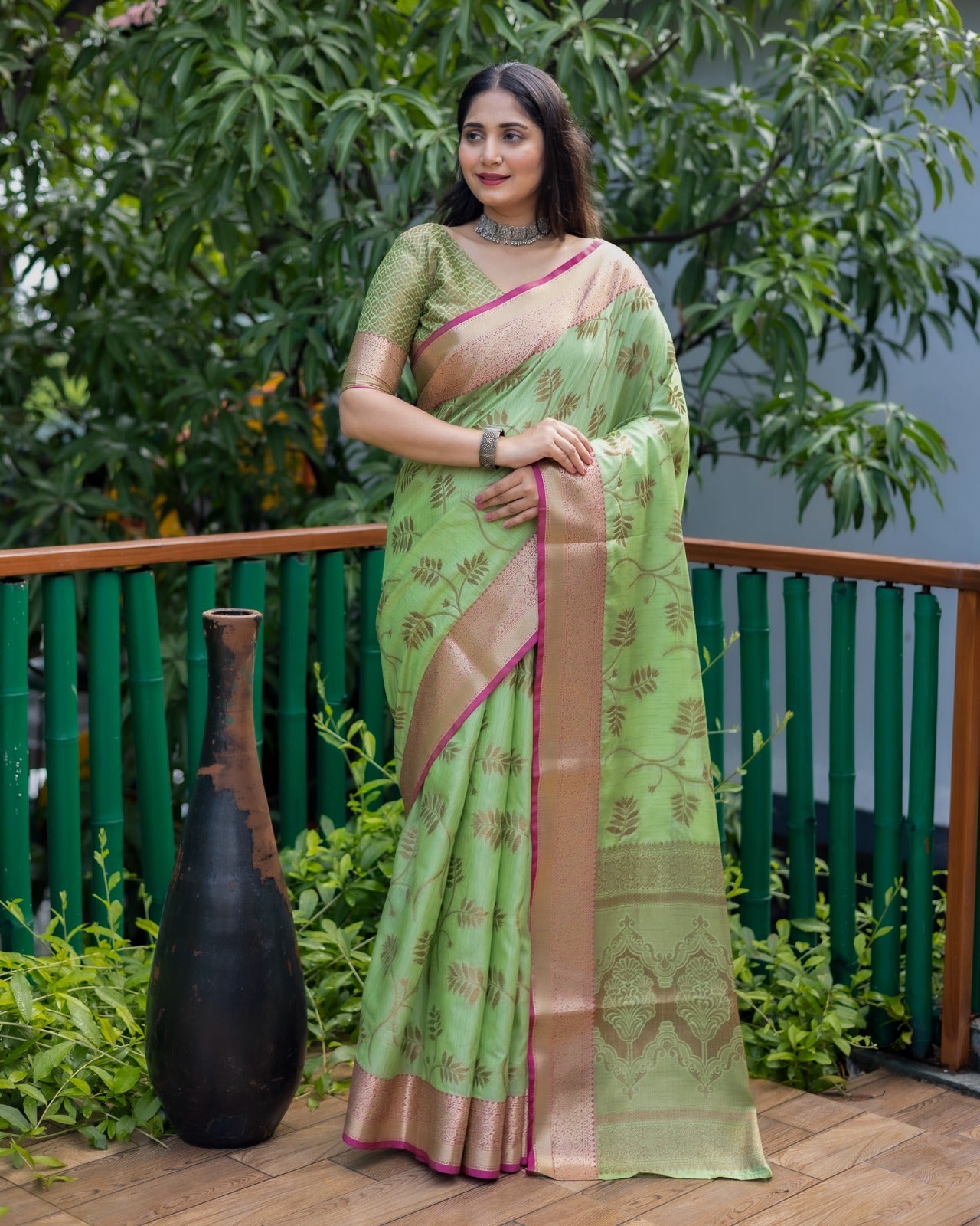 Banarasi Kanchi Semi Silk