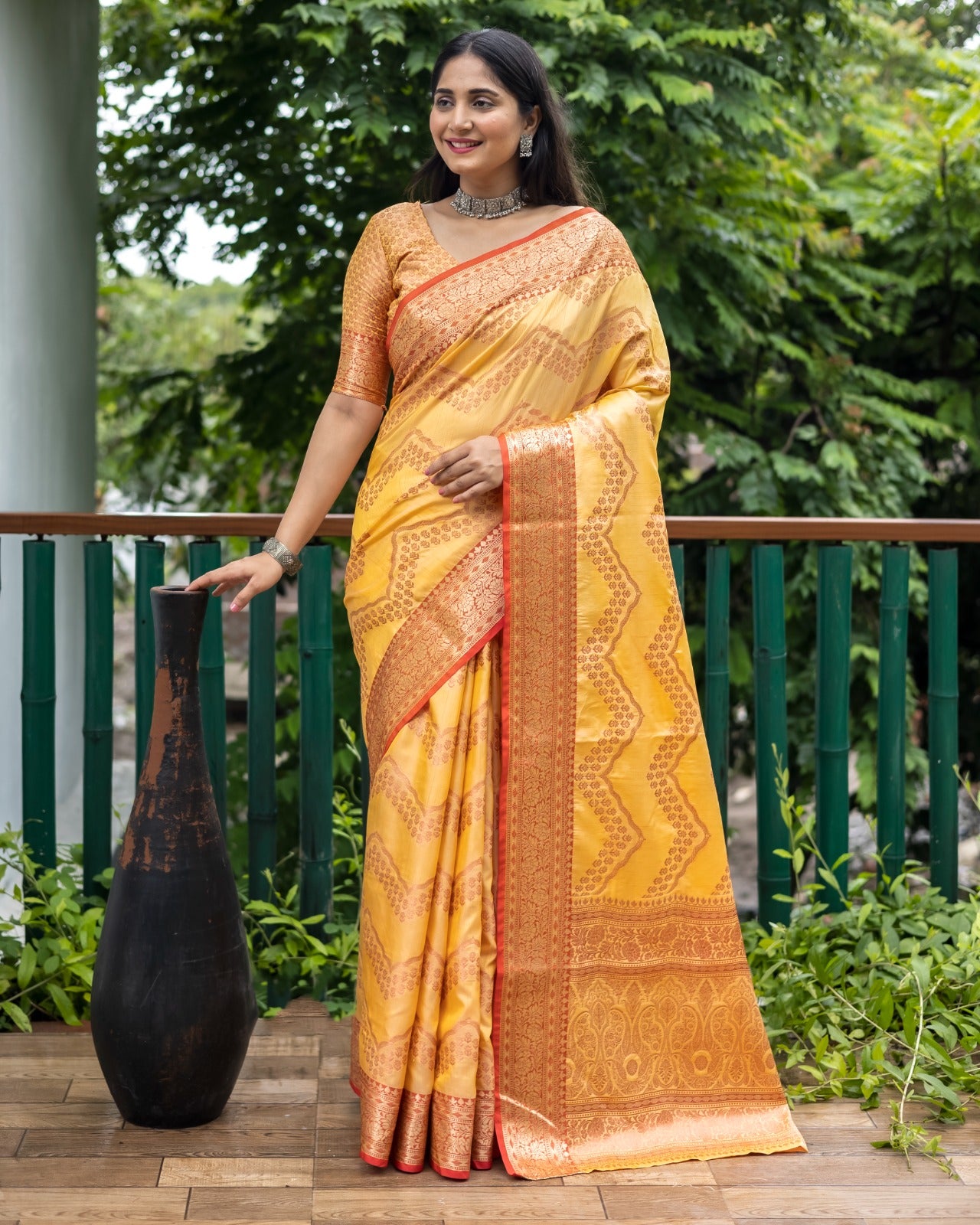 Banarasi Kanchi Semi Silk