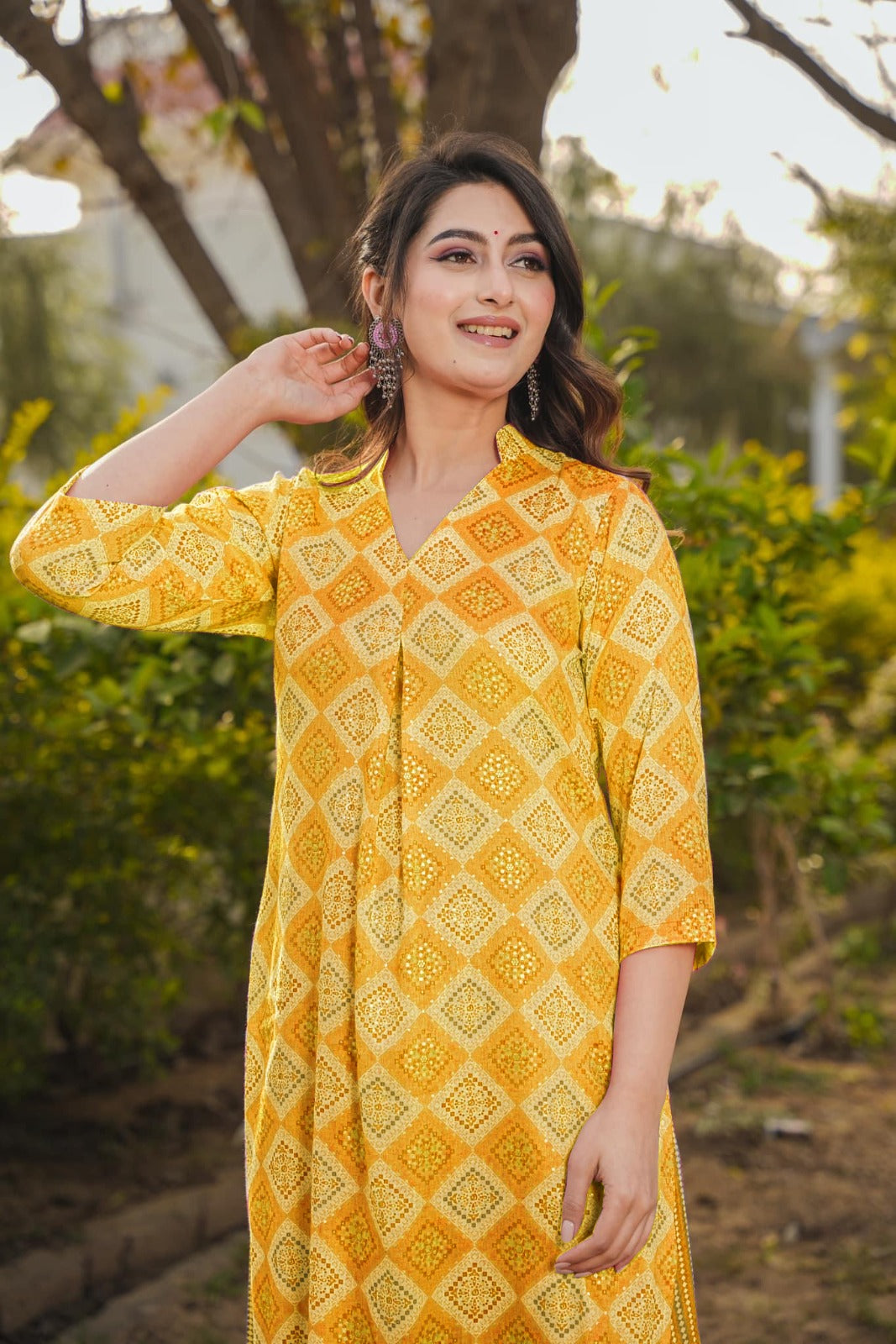 Beautiful printed Casual Wear Kurti With Bottom Collection