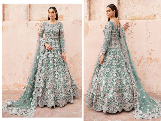 BEAUTIFUL HEAVY SEQUENCE EMBROIDERY AND DIAMOND WORK GOWN