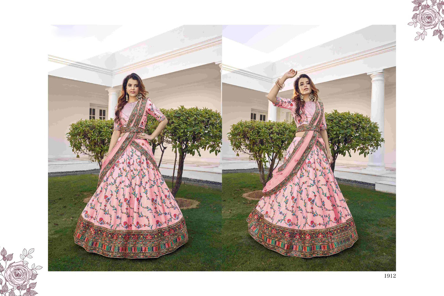 New Exclusive Bridal Thread with Sequence Embroidered Lehenga Choli