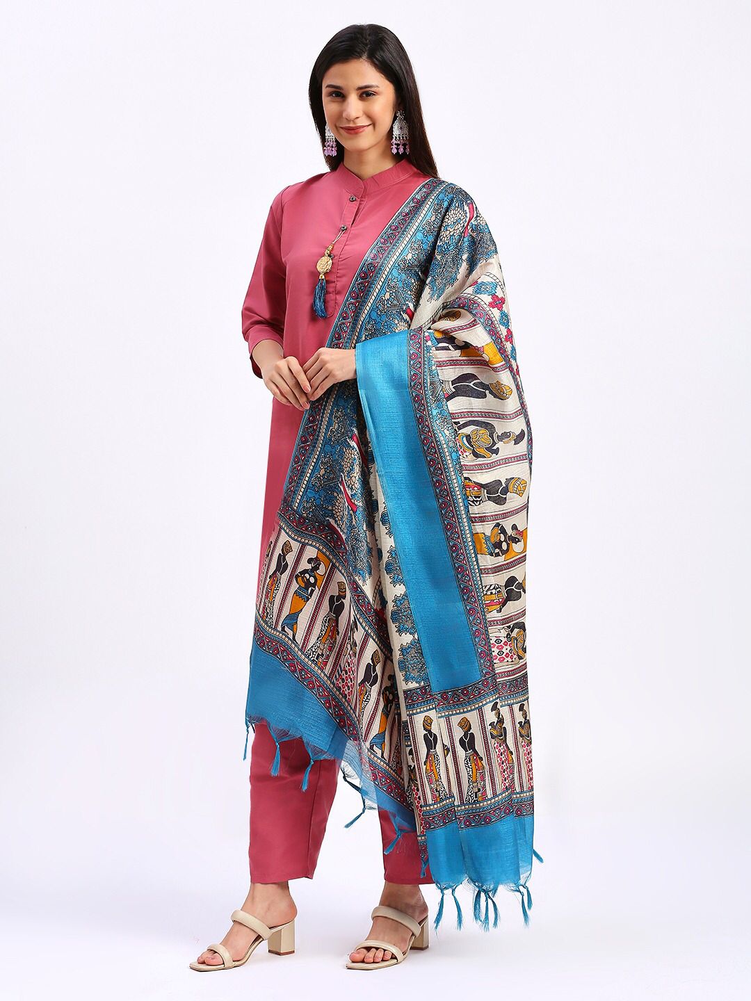 SOLID PINK COLOR ETHNIC WEAR