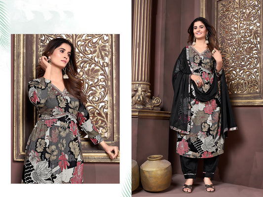 BEAUTIFUL RAYON TOP AND PANT WITH DUPATTA
