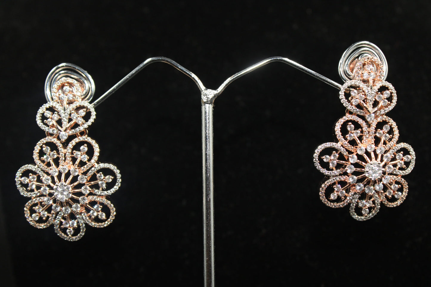 Elegant designed american diamond drop earring